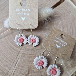 Edelstahl Creole mit Blumen Design