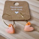 Creole Gold/Orange-Weiß aus Fimo & Edelstahl