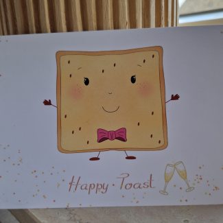 Postkarte Toast / Happy Toast