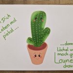 Postkarte Happy Kaktus - Wenn Dich das Leben mal piekst....